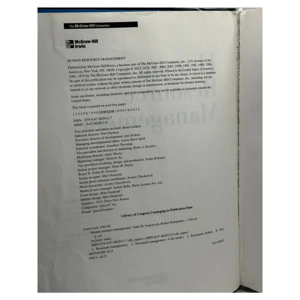 McGraw-Hill human resource